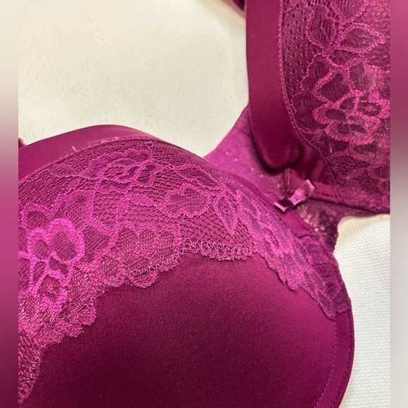 BRA Maidenform Self Expressions Purple Plum Everyday Push-Up Underwire Size 40D - Picture 8 of 12